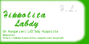 hippolita labdy business card